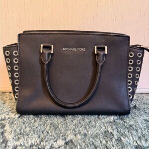 Michael Kors Black Studded Bag